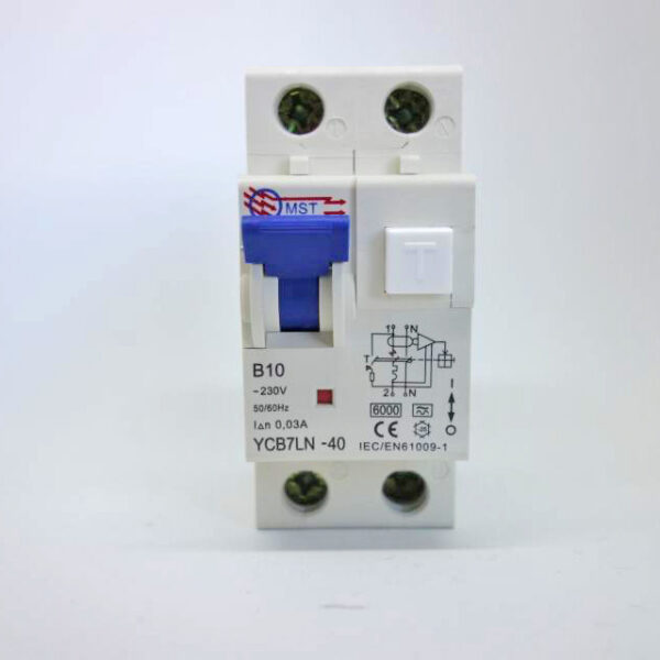 2 polový chránič kombinovaný - charakteristika "B" 230V/ 30mA/ AC-10A